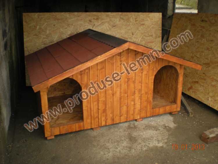 Cusca,cotet caine din lemn,izolat termic - Model Dublu