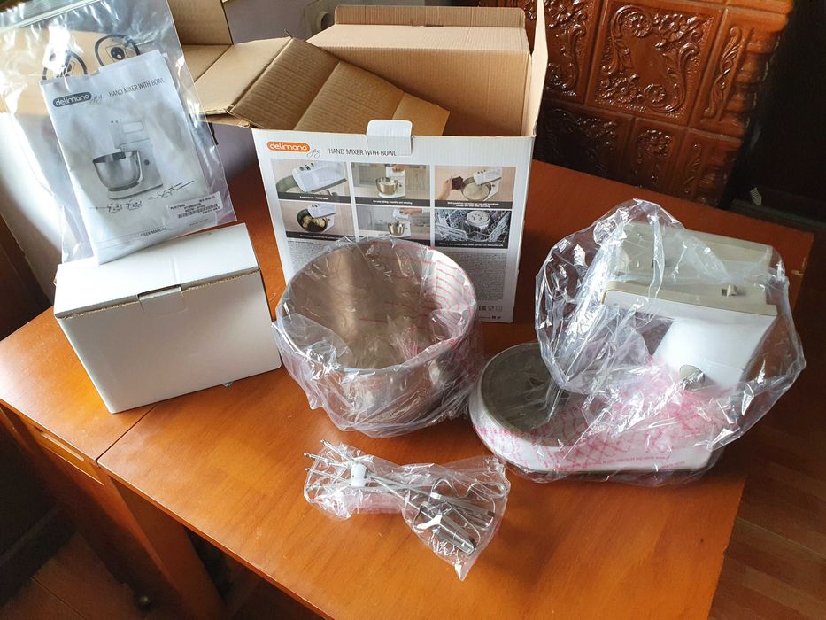 Vand mixer cu bol Delimano Joy, 4 l, 300 W, 5 trepte de viteza