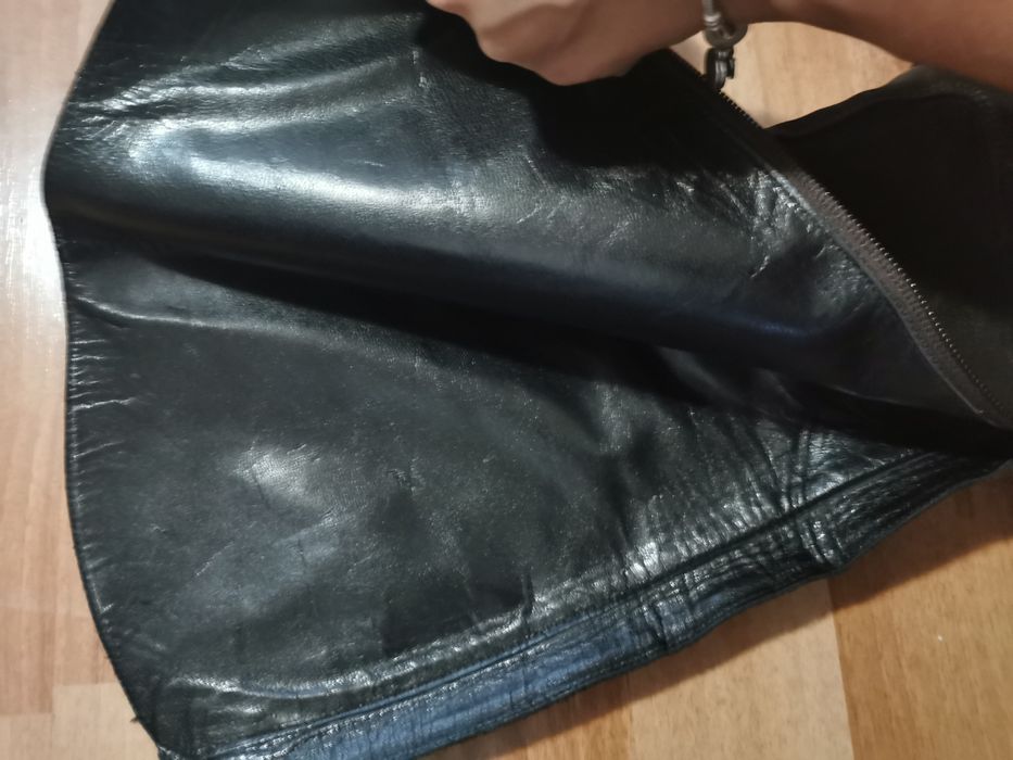 Cizme piele naturala intoarsa nr 38