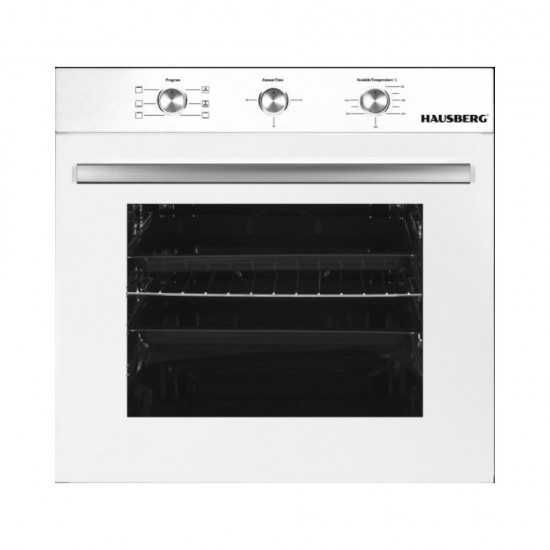 Фурна Hausberg HB-8053, за вграждане, 71L, Черен, Неръждаема стомана