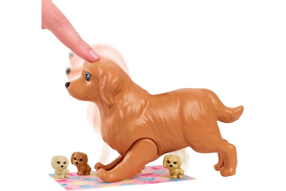 [из США] Кукла Barbie с собакой и щенками