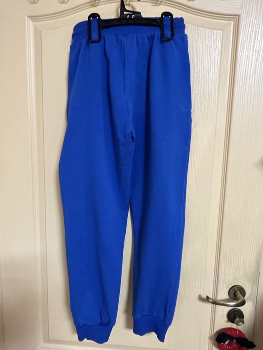 Син памучен комплект+ подарък долнище