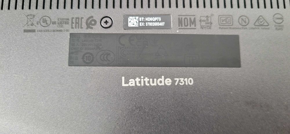 Dell LATITUDE 7310 i5 10210U 8Gb Rami intel