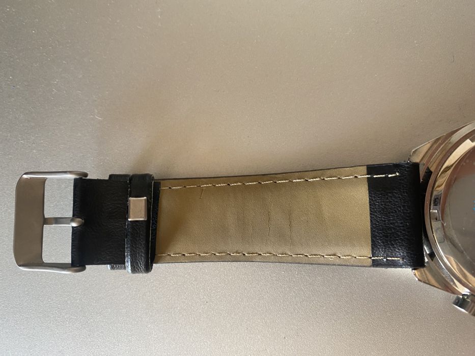 Ceas ettore bugatti ca nou barbati negru piele