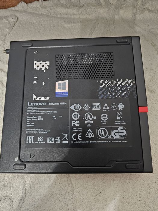 Mini PC Lenovo ThinkCentre M920q Tiny - i7 8700T, 16GB RAM, SSD NVMe