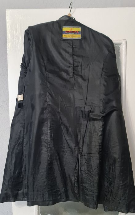 Женский кожанный суртюк плащ куртка