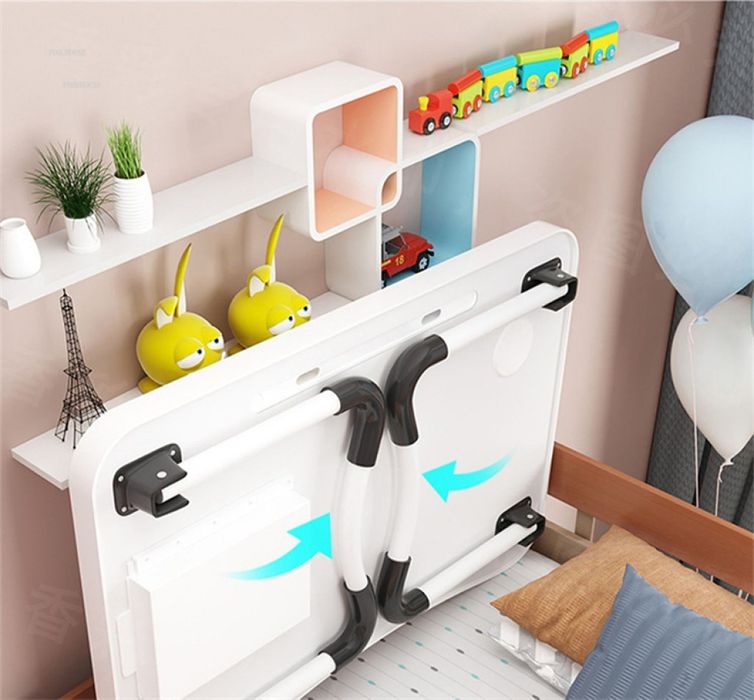 Детска масичка с място за чаша, с 4 USB порта , вентилатор и LED лампа