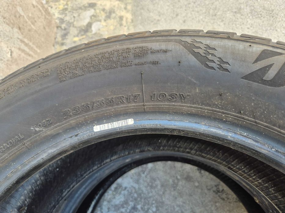 2 Anvelope de VARA - 235/55/17 103Y - Bridgestone Turanza T005 - Stare F BUNA - DOT 2019 !
