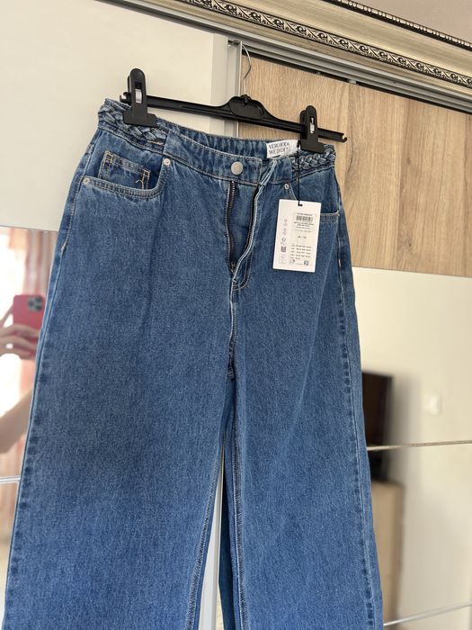 Blugi Vero Moda VMTessa High Rise Wide Leg - Talie Împletită - W28 L32