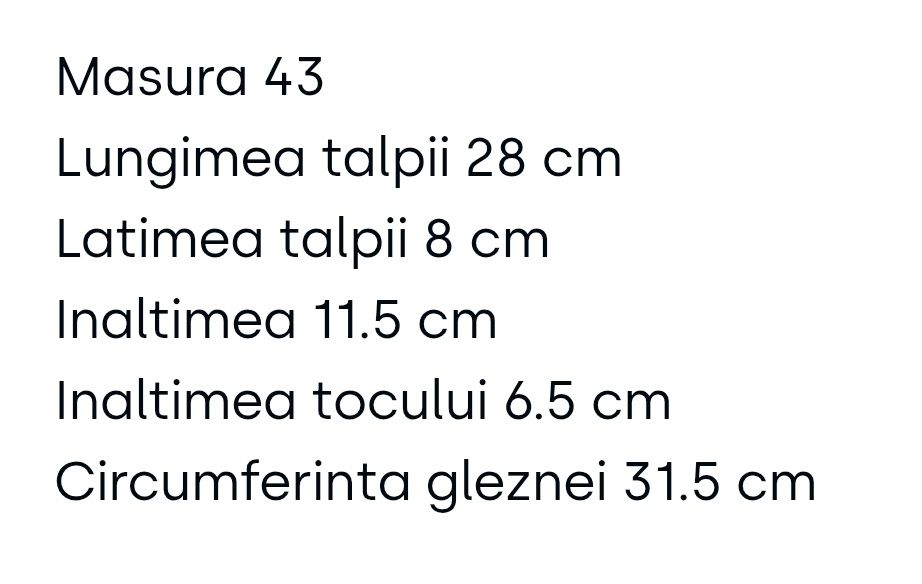 Ciocate / Botine Unisex - piele naturală, mărime 43 (11 la damă)