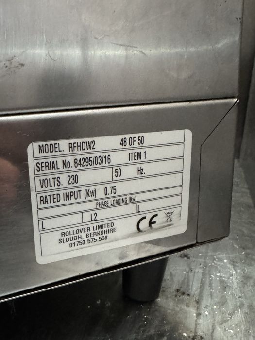 Топъл шкаф  за съхранение на хот-дог Rollover 0.75kW
