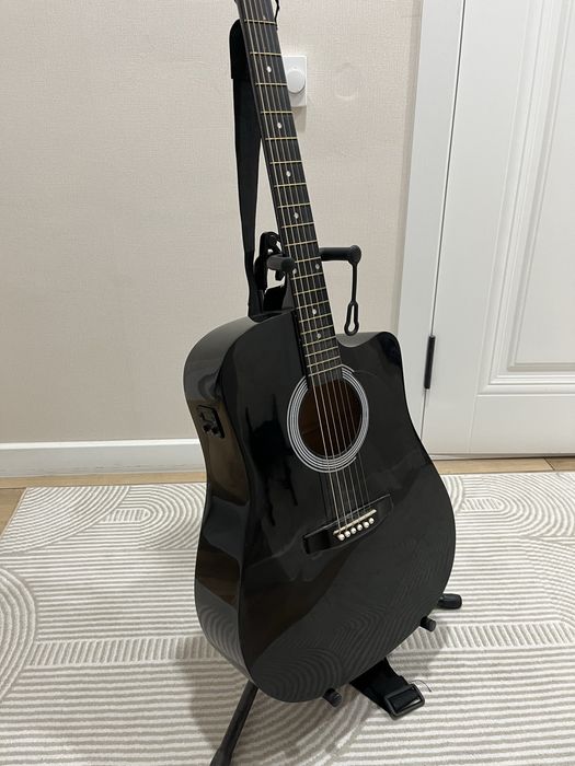 Гитара Squier SA-105CE черная