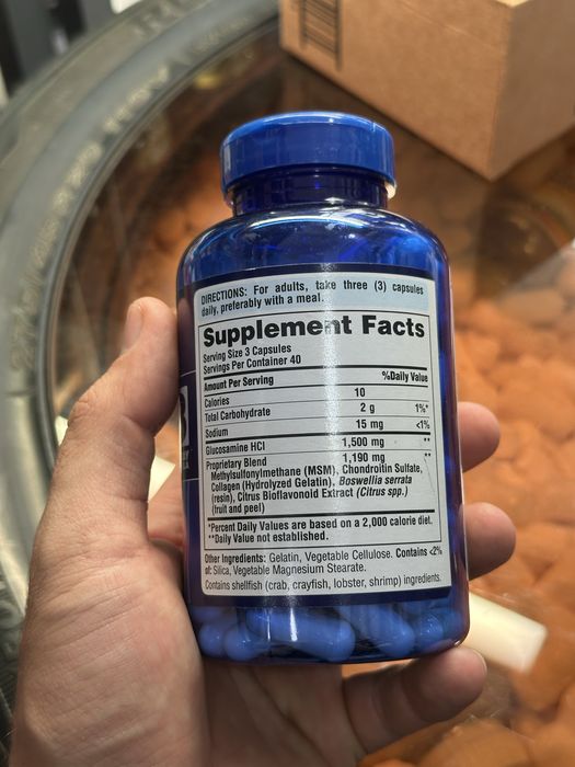 Puritan's Pride Glucosamine Chondroitin MSM 120 капсул