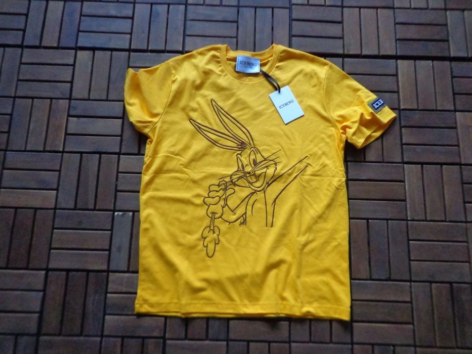 Мъжка тениска Iceberg Ivory T-shirt with Cartoon Detail размери M, L