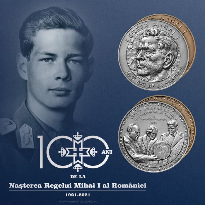 Moneda lingou Cupru 999 Regele Mihai