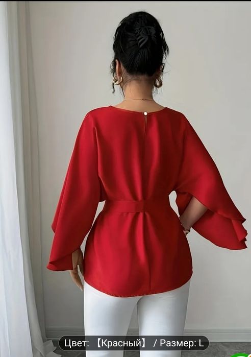 Продам блузку кофту красный