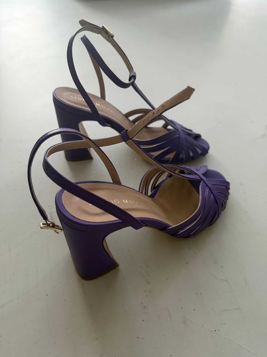 Дамски отворени токчета, лилави