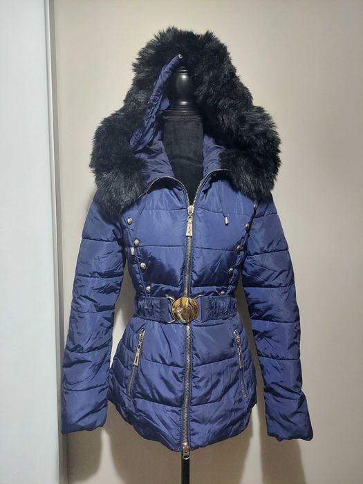 Geaca  stil Zara, albastra, marime S