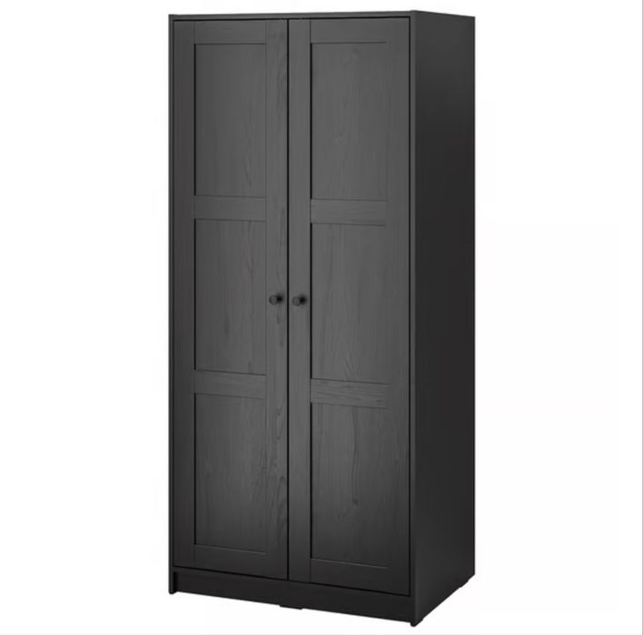 Dulap IKEA RAKKESTAD 2 uși, Negru-Maro – Spațios, Modern, Impecabil