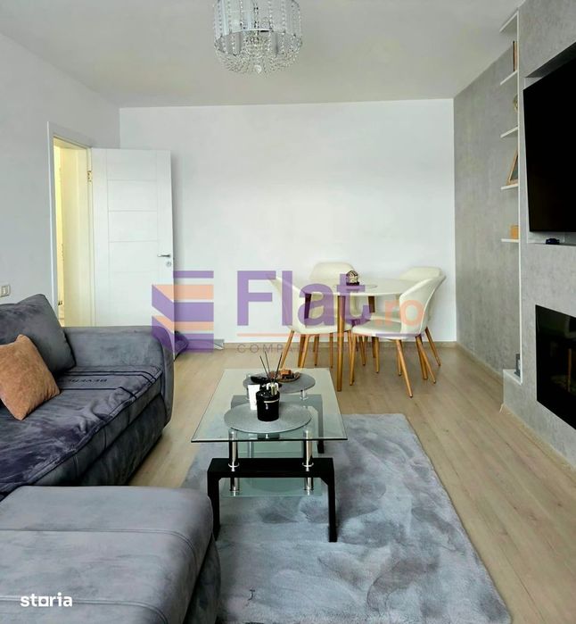 Apartament cu 2 camere de vânzare - 53 mp, complet mobilat și utilat