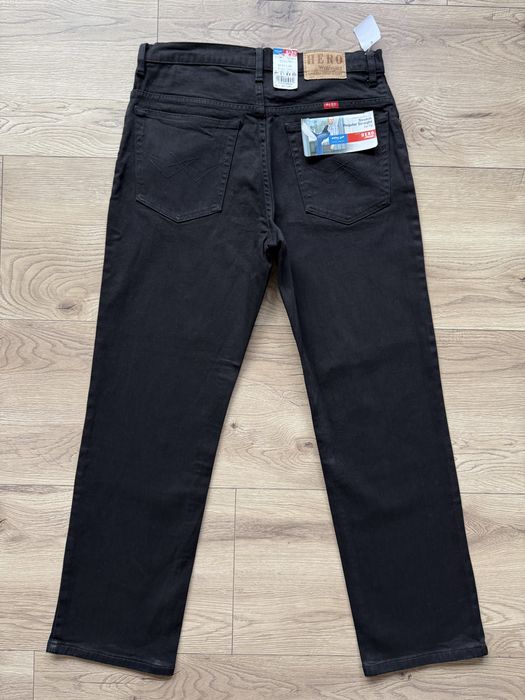 Blugi WRANGLER Hero Negru Barbati | Marime 34 x 30 (Talie 86 cm)