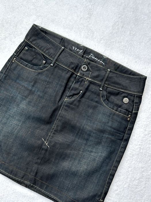 Дънкова пола G-Star Raw (Royce Short Midi Skirt, линия 3301) - размер 27, Отлично състояние