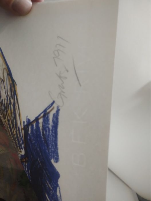 Литография на Hannes Gruber 1971г