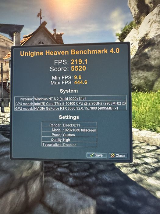 Геймърски  компютър RTX 3060 TUF i5 32GB RAM Готов за всички игри!