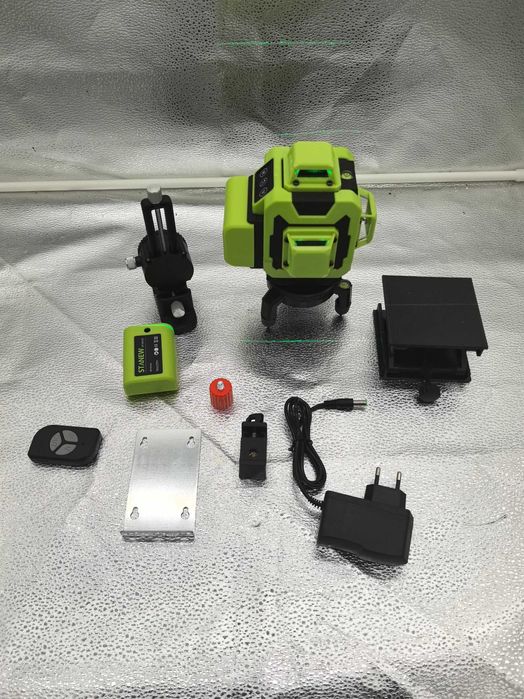 Nivel laser verde, autonivelare, telecomanda – precizie garantata