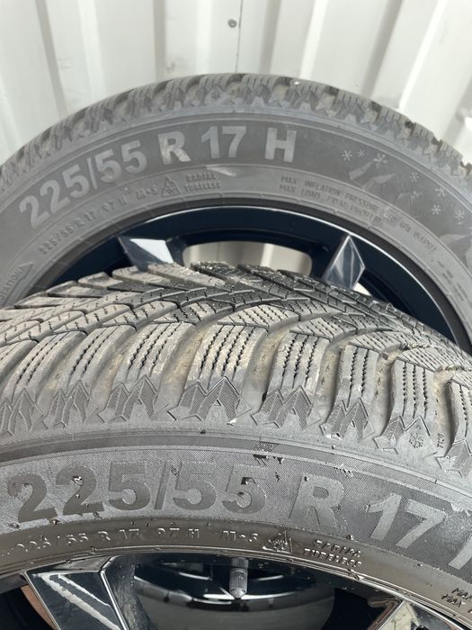 Jante de aluminiu Audi/VW R17 cu cauciucuri ca noi de iarna