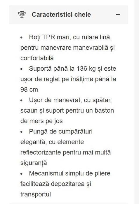 Cadru de Mers cu Roți Harmony - auriu - 136 kg / Rolator