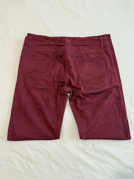 Продавам нов панталон Benetton Burgundy Red Washed Out Pants, размер 50