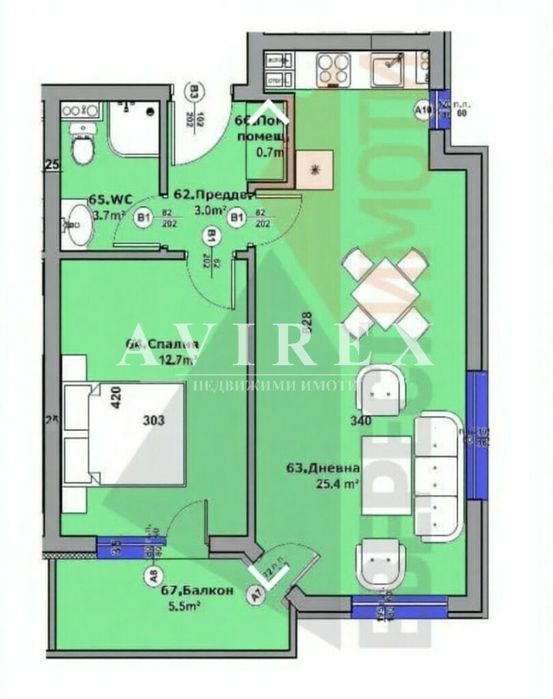 Продава се Двустаен апартамент в Пловдив, Беломорски - 67 кв.м за 876 €/кв.м - Снимка #3