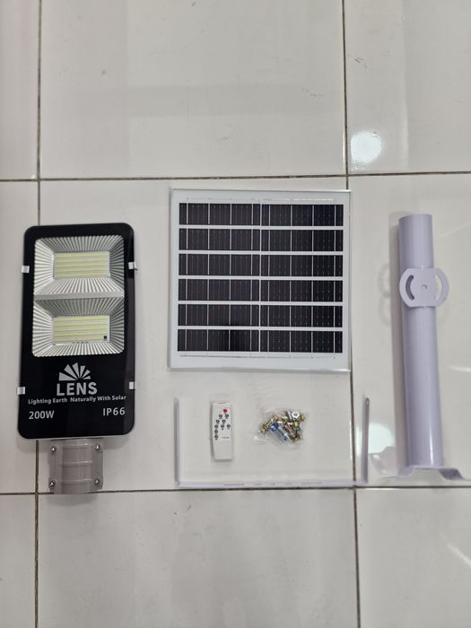 Солнечный светодиодный прожектор, светильник, solar led 200W