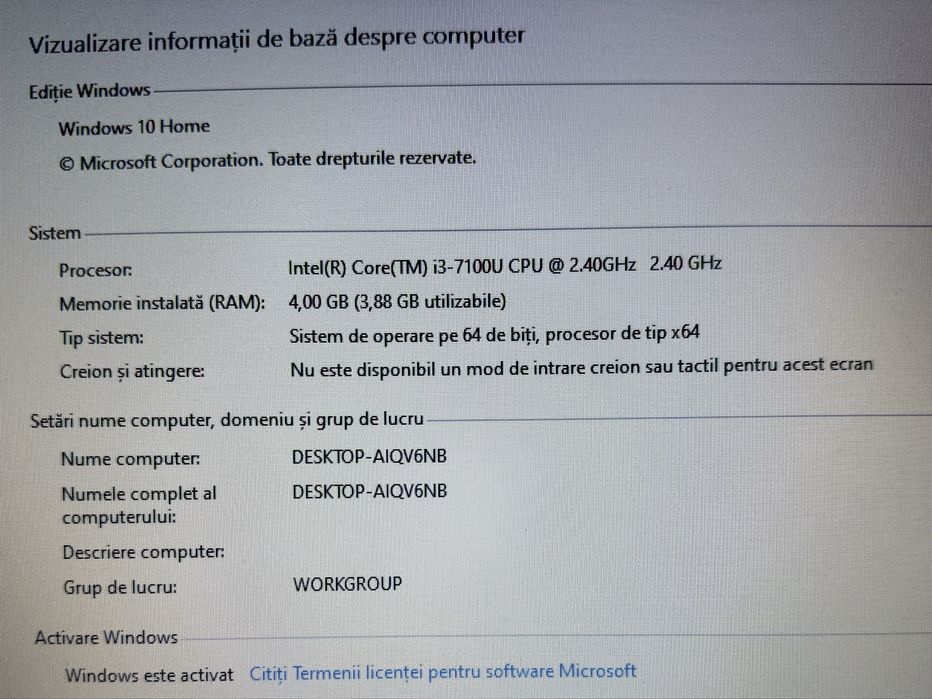 Laptop Asus I3-7100U