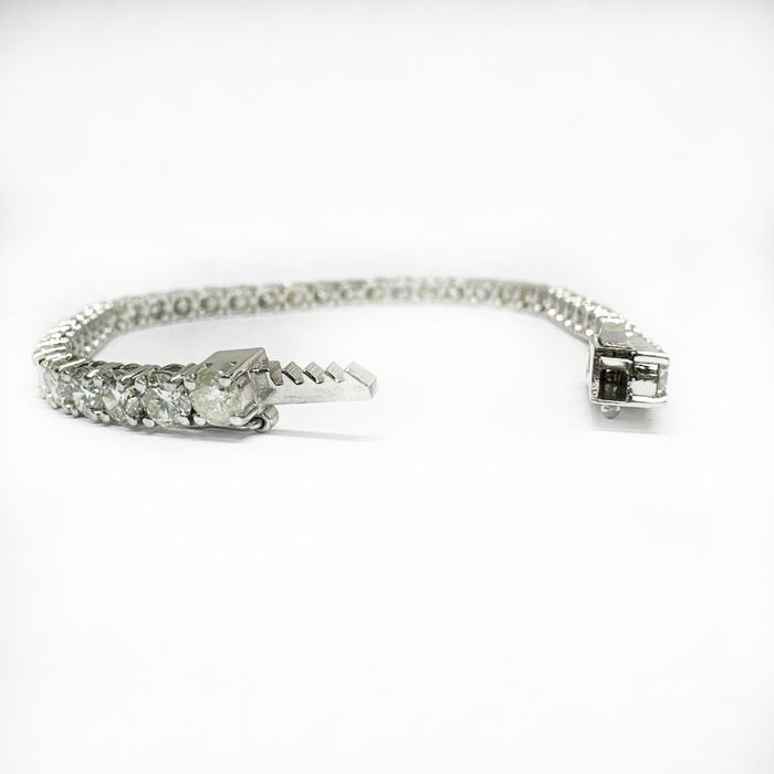 Bratara tennis din aur 14k cu diamante naturale 9.60CT