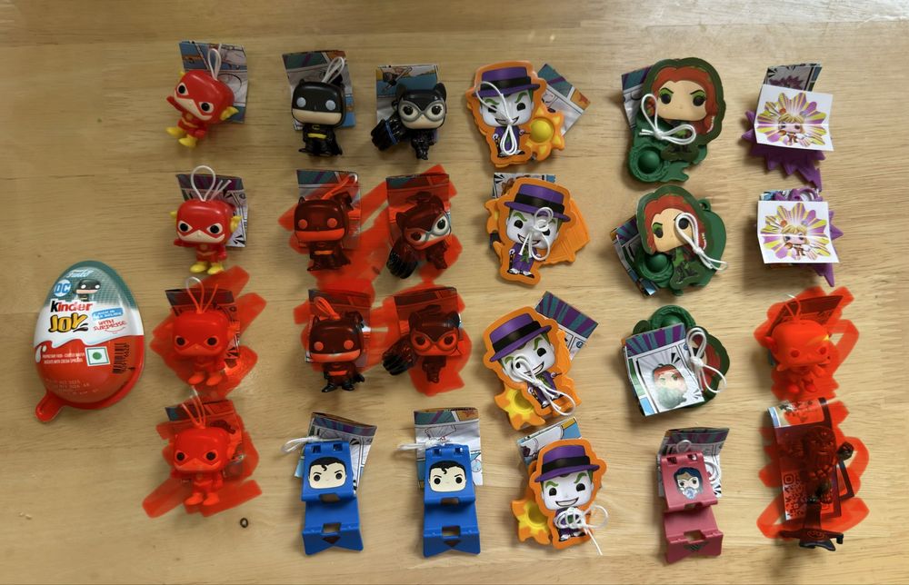 Kinder Joy Minecraft, Stranger Things, DC
