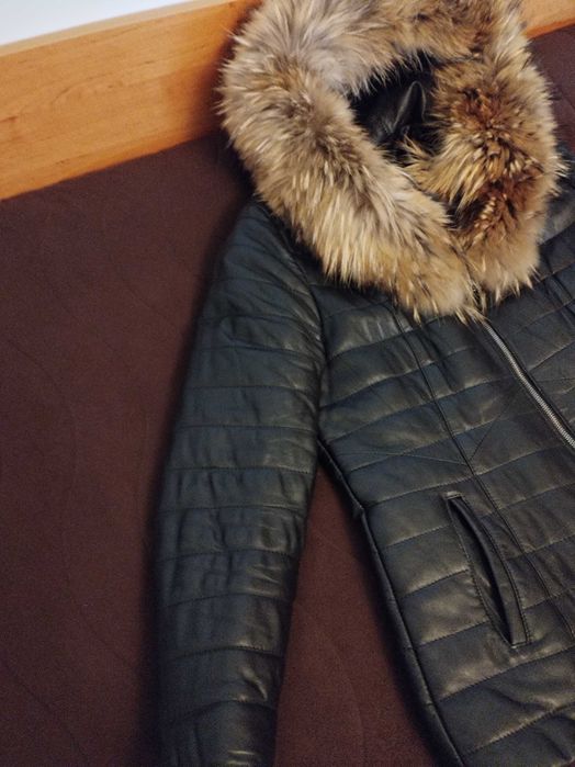 Дамско яке естествена кожа