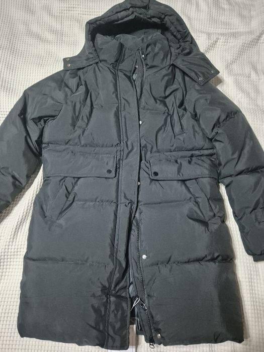 Черный пуховик на зиму. Торг