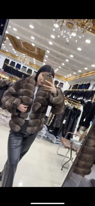 Шубу из натурального песца