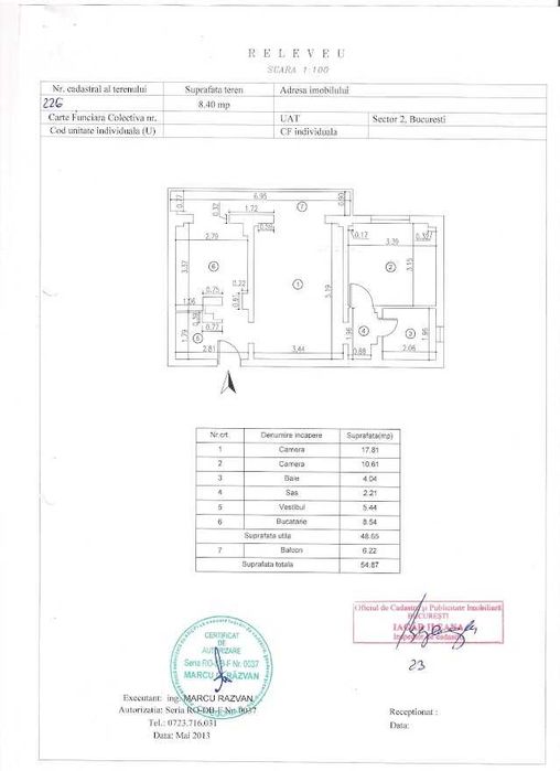 Apartament 2 camere Stefan cel Mare