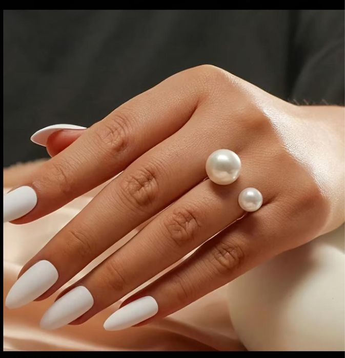 Кольцо с искуственным жемчугом