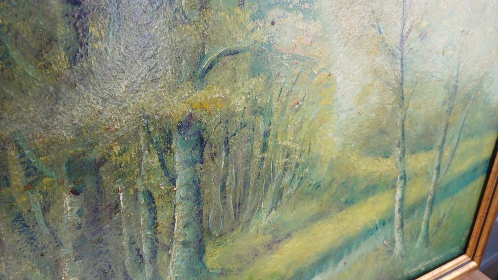 Tablou pictat in ulei pe carton