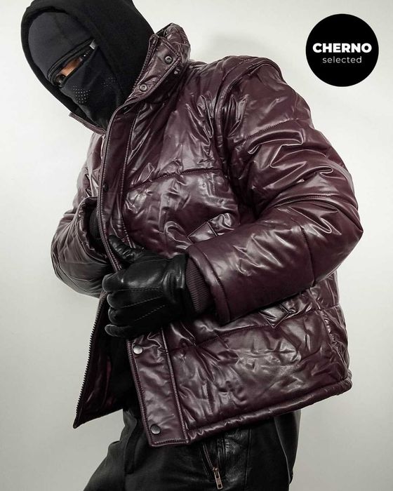 H&M x JOHN BOYEGA 2-в-1 мъжко пуфер яке • елек от еко кожа -  L•XL