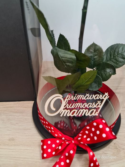 Trandafir criogenat + cutie