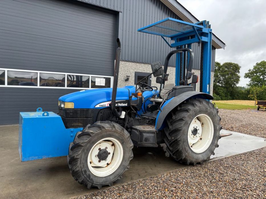 Tractor New Holland TN 55A An 2006 ore 500 NOU import Danemarca Fiat 70 90 Fiat 80 90 Fiat 640 Case Claas John Deere Same Deutz Fendt