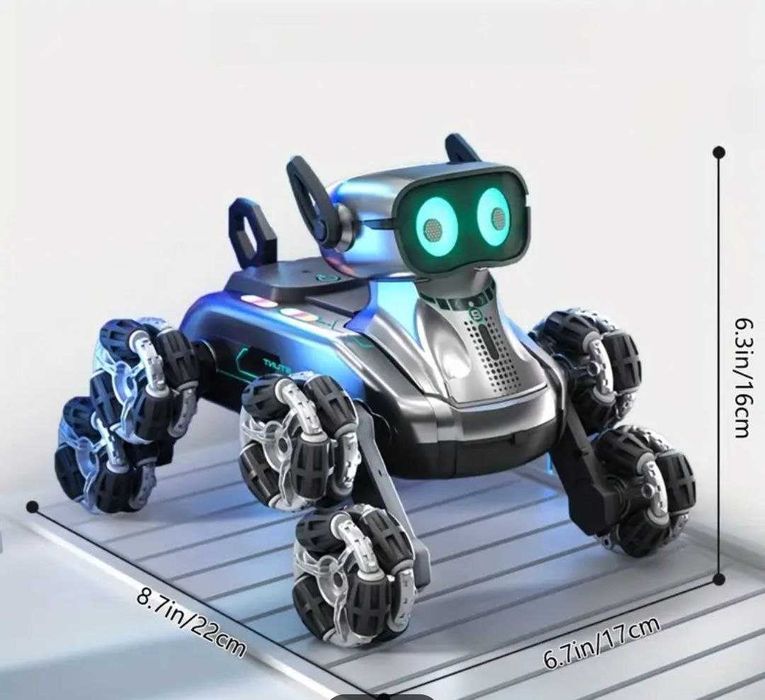 Робот собака щенок 8 колес р.управляемый пульт игрушка, доставка