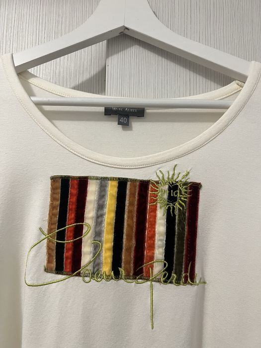 Bluză Marc Aurel albă, mărimea 40