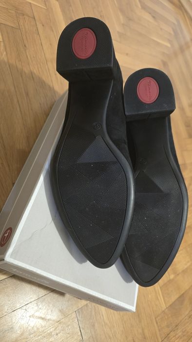 Tamaris Black Suede 40 номер