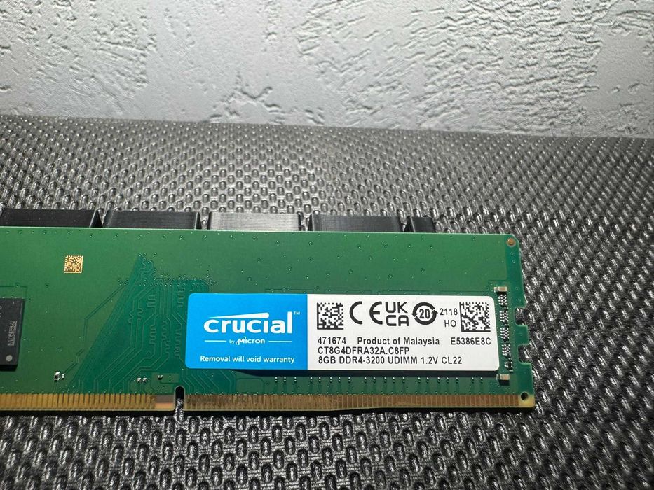 DDR4 2x 8GB  16gb 3200Mhz Crucial Memorie RAM Desktop PC